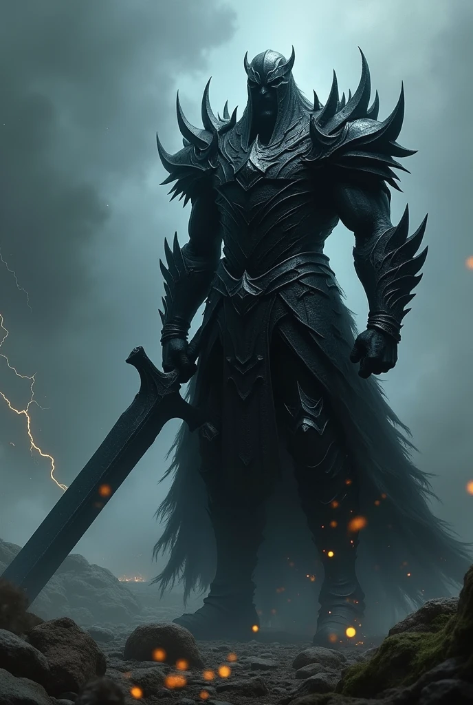 Berserker Armor、Big Sword、Full Body Armor、fear、thorn、Jet Black