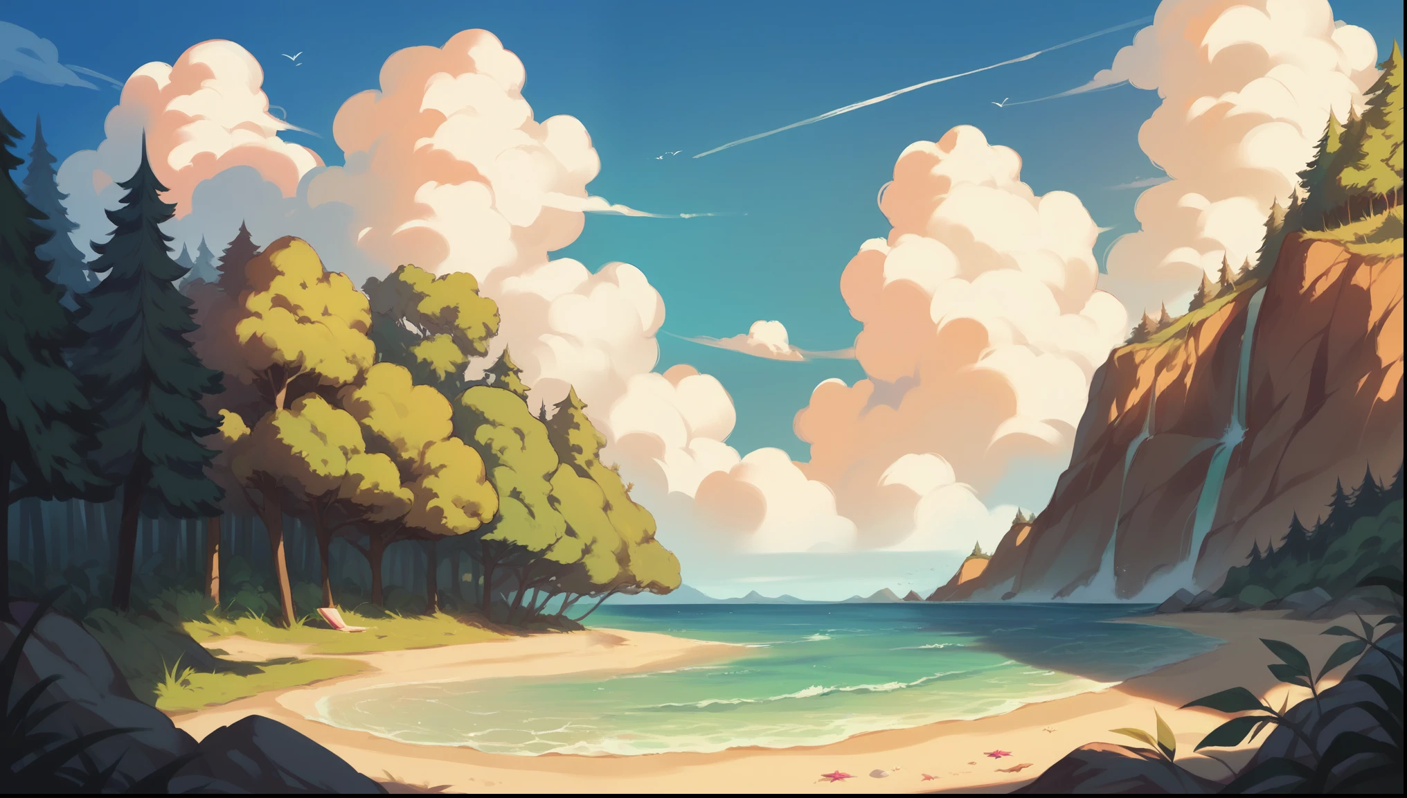 "Create a mesmerizing anime-style artwork with vibrant colors and intricate details."