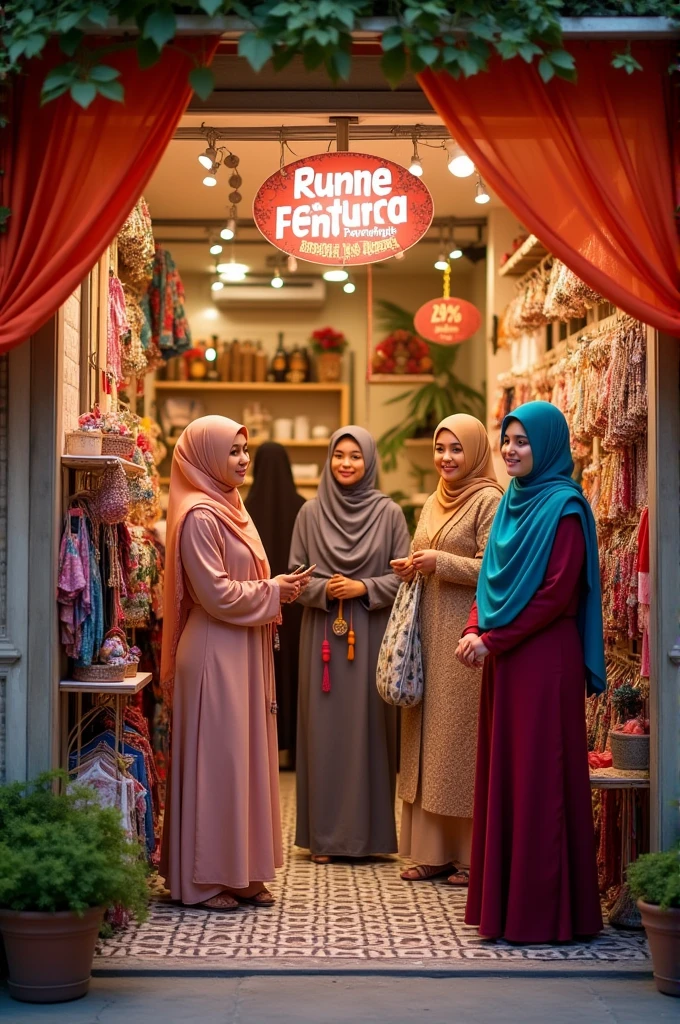 20% discount on all items in Henna fences Store with Muslim hijabi girls store name Henna Fancy Store