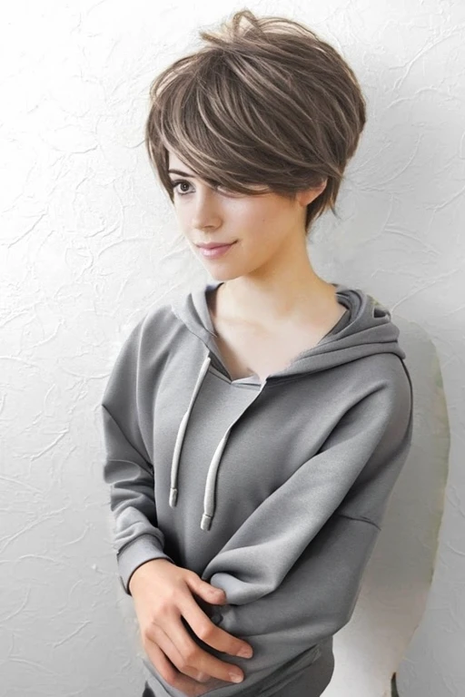 gray hoodie