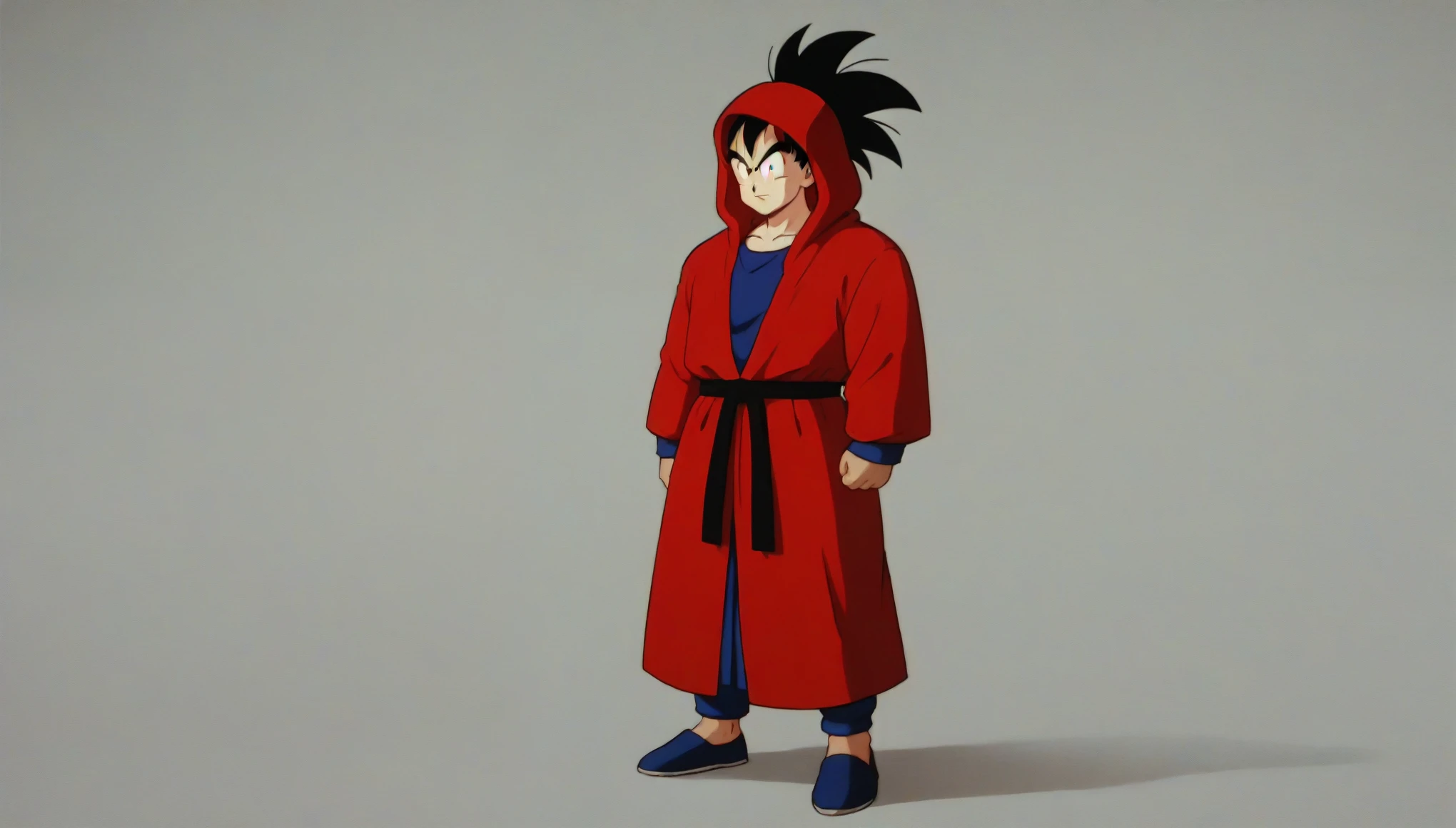 Son Goku, Old age, Black Hair, Iris, Spiked Hair, Jedi Robe, Hooded Robe, Red Robe, フードをsuffer, suffer,