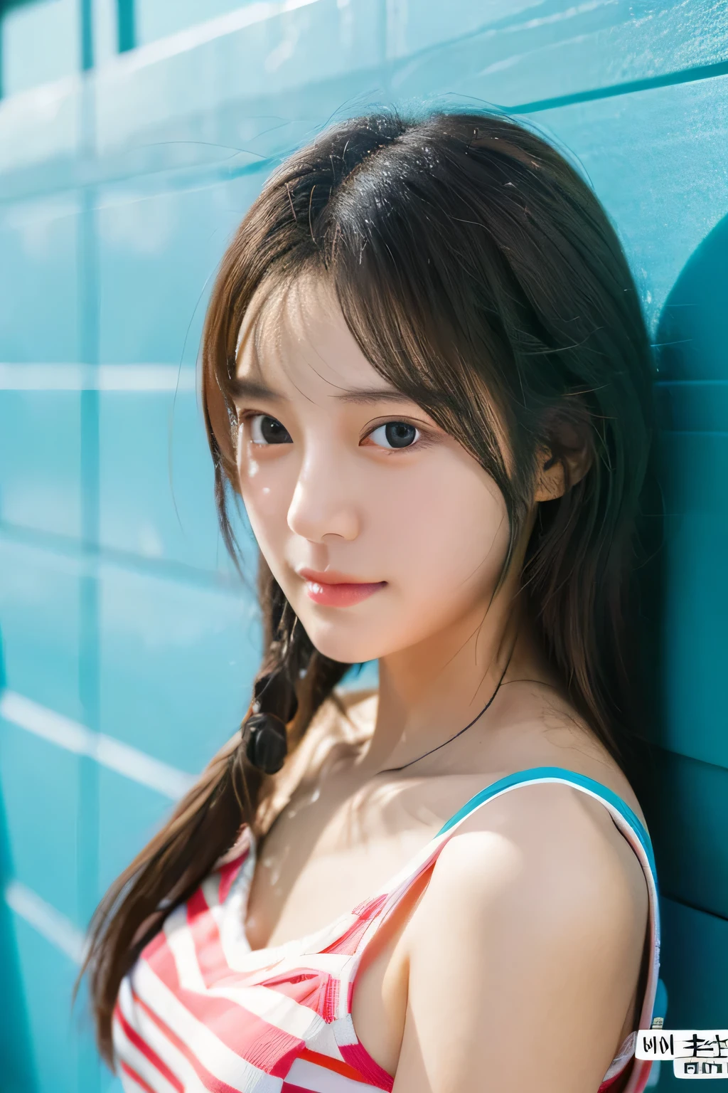 student girl korean cute face model studio photo background in departemen store highly detailed ,8k, masterpiece