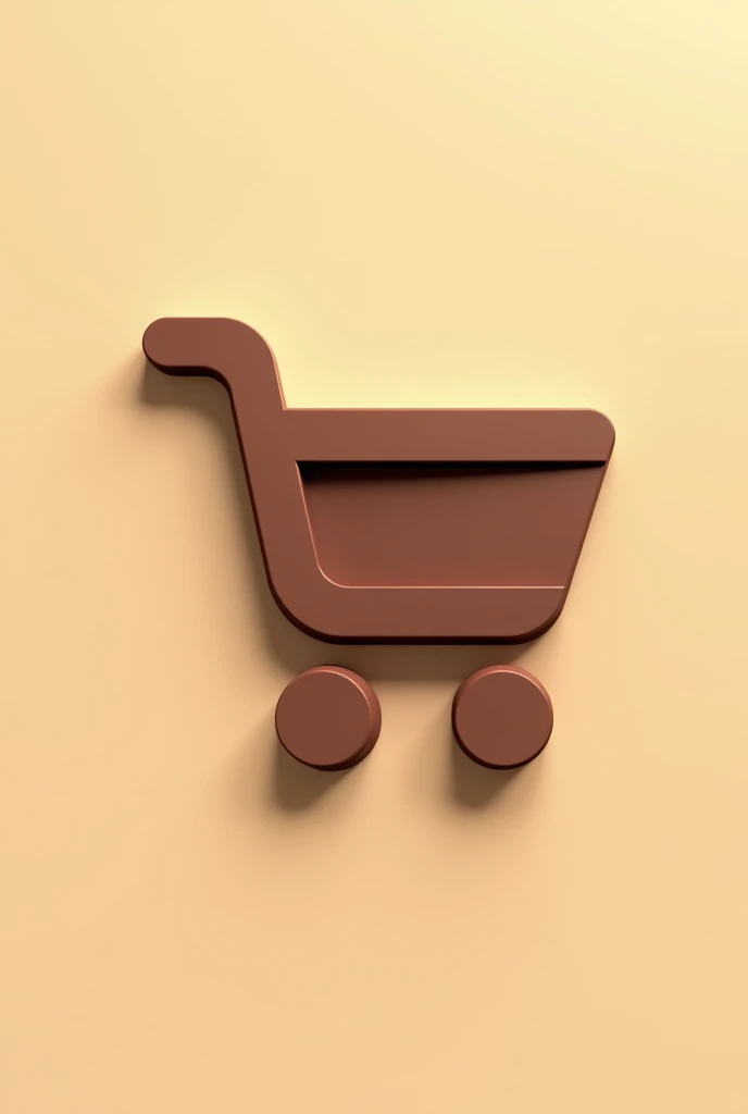 Shopping Cart Icon:
Description: A sleek shopping cart with sleek lines and soft curves.
colors: Use Deep Brown (#3B2E2B) for contour and details, with a soft beige background (#C5B2A3).