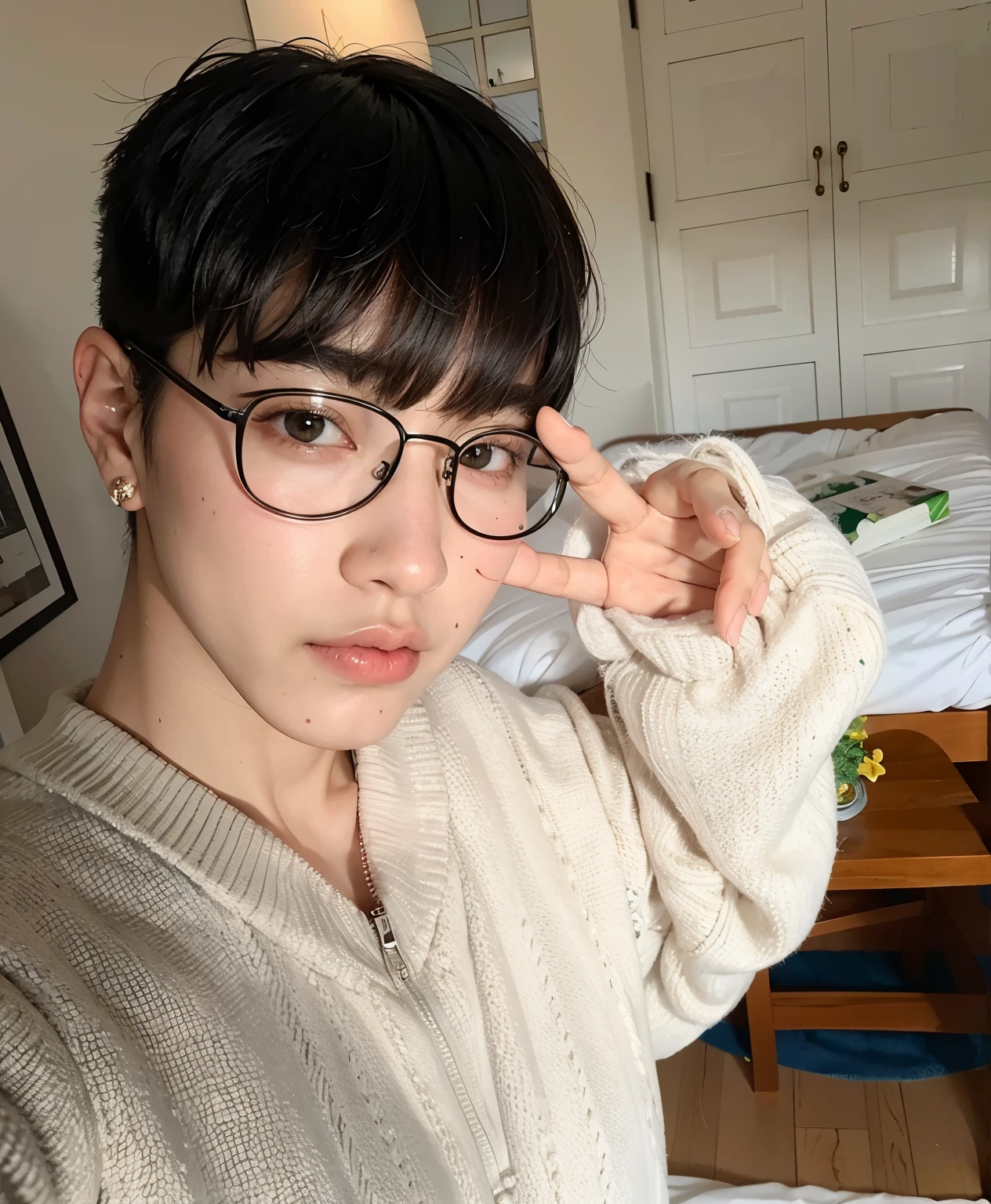um close up de uma pessoa usando jaqueta e gravata, Jimin\the full lips, Jimin\the right eyelid is swollen, Jimin, Parque Jimin, rosto preciso do Jimin, Jimin\o nariz grego, Jung Jaehyun, jia, taejune kim, Yoongi de cabelo preto, hyung tae, Marcos Lee, Handsome androgynous prince