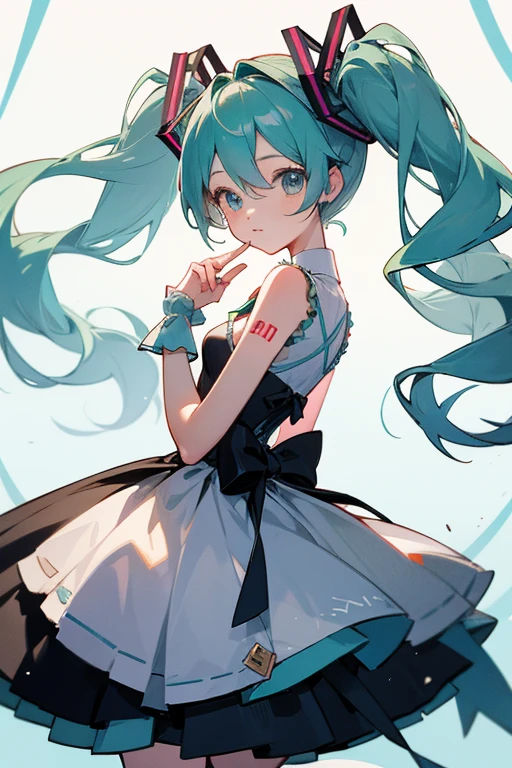 hatsune miku、cute、wonderful、dress、The finest details、