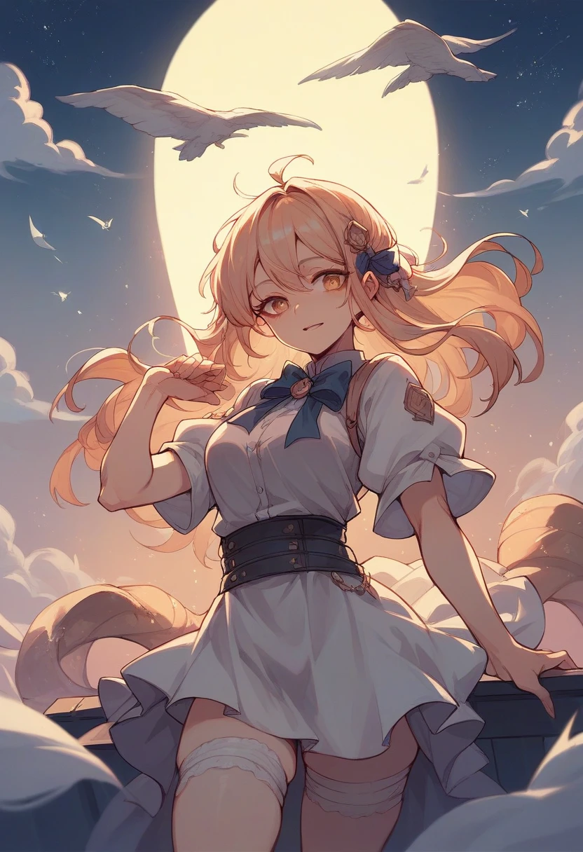Deformed night sky
