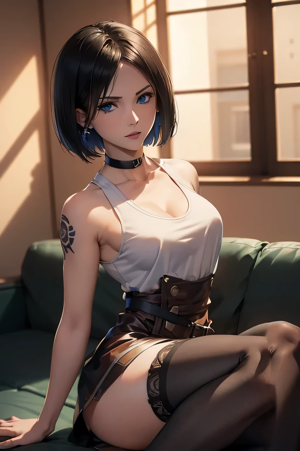 mikasa ackerman,Beautiful legs in stockings