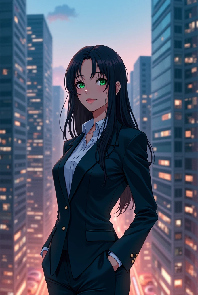A 28 years old beautiful, discipline, stoic expression and a Company owner Ceo Anime wife