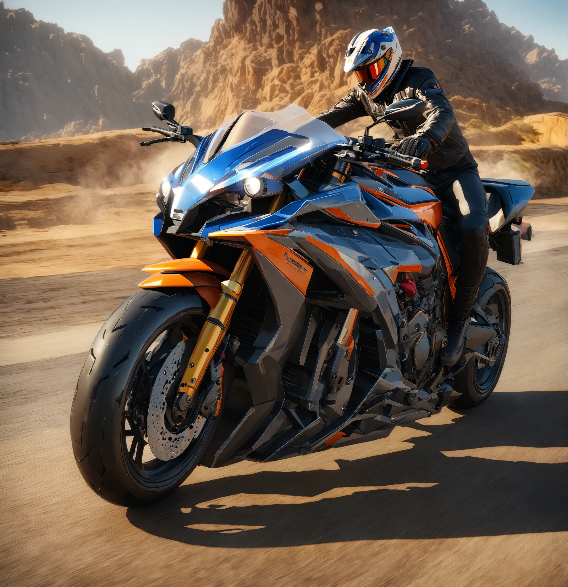 arafed motorcycle rider in a black leather jacket and helmet riding a motorcycle, riding a futuristic motorcycle, 坐在赛博朋克motorcycle上, daniel maidman octane rendering, photo realistic octane render, motorcycle, futuristic motorcycle, Octane rendering - N6, Realistically detailed octane rendering, Portraits, final octane render, 8k Octane comprehensive rendering, 8k Octane Rendering, 8 k octane render