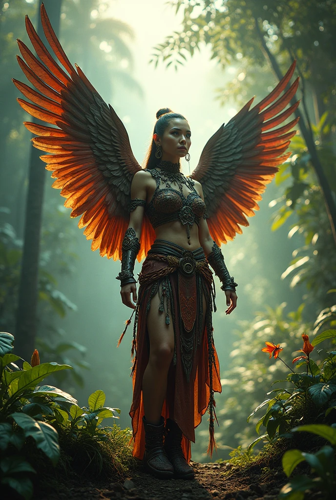 Real-world Valkyrie from Indonesia with wings
