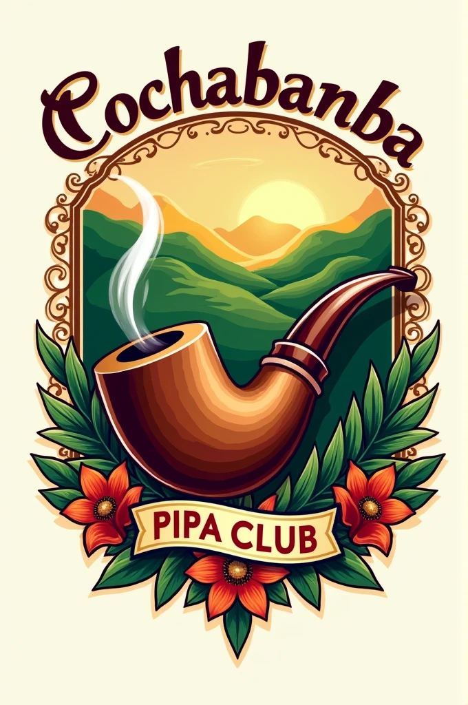 A logo for the Cochabamba Pipa Club. That at least contains an image of a smoking pipe.