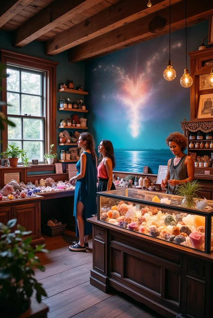 A power stone shop that suggests how to walk the life you want to live
Staff are all female
