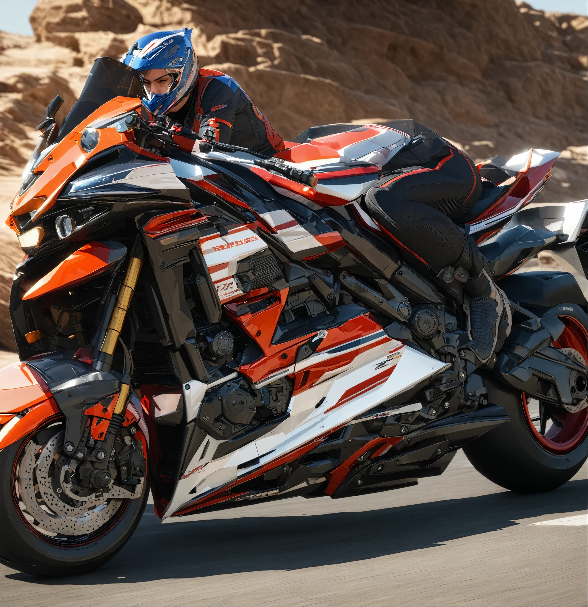 arafed motorcycle rider in a black leather jacket and helmet riding a motorcycle, riding a futuristic motorcycle, 坐在赛博朋克motorcycle上, daniel maidman octane rendering, photo realistic octane render, motorcycle, futuristic motorcycle, Octane rendering - N6, Realistically detailed octane rendering, Portraits, final octane render, 8k Octane comprehensive rendering, 8k Octane Rendering, 8 k octane render