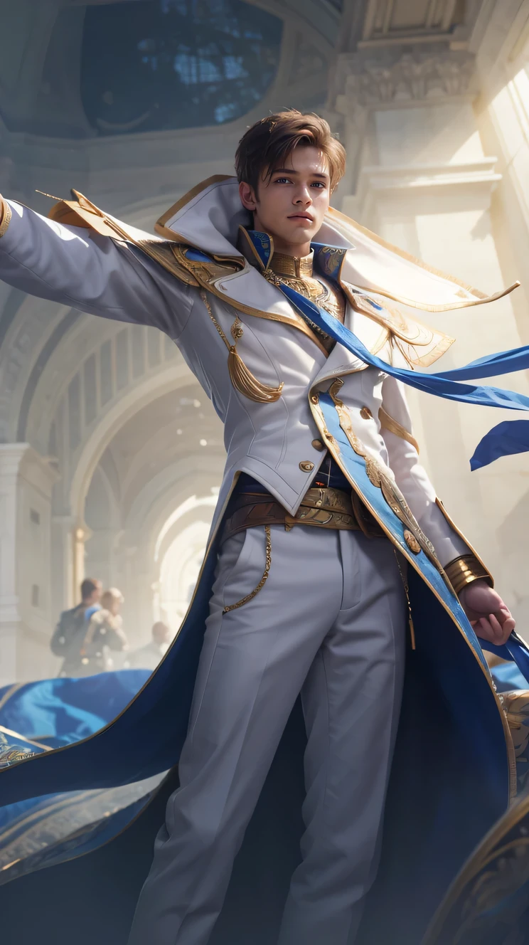 Best quality, masterpiece, detailed skin texture, detailed clothes texture, detailed face, super detail, 8k, intricate detail,1 guy, The color doesn't change, handsome boy,