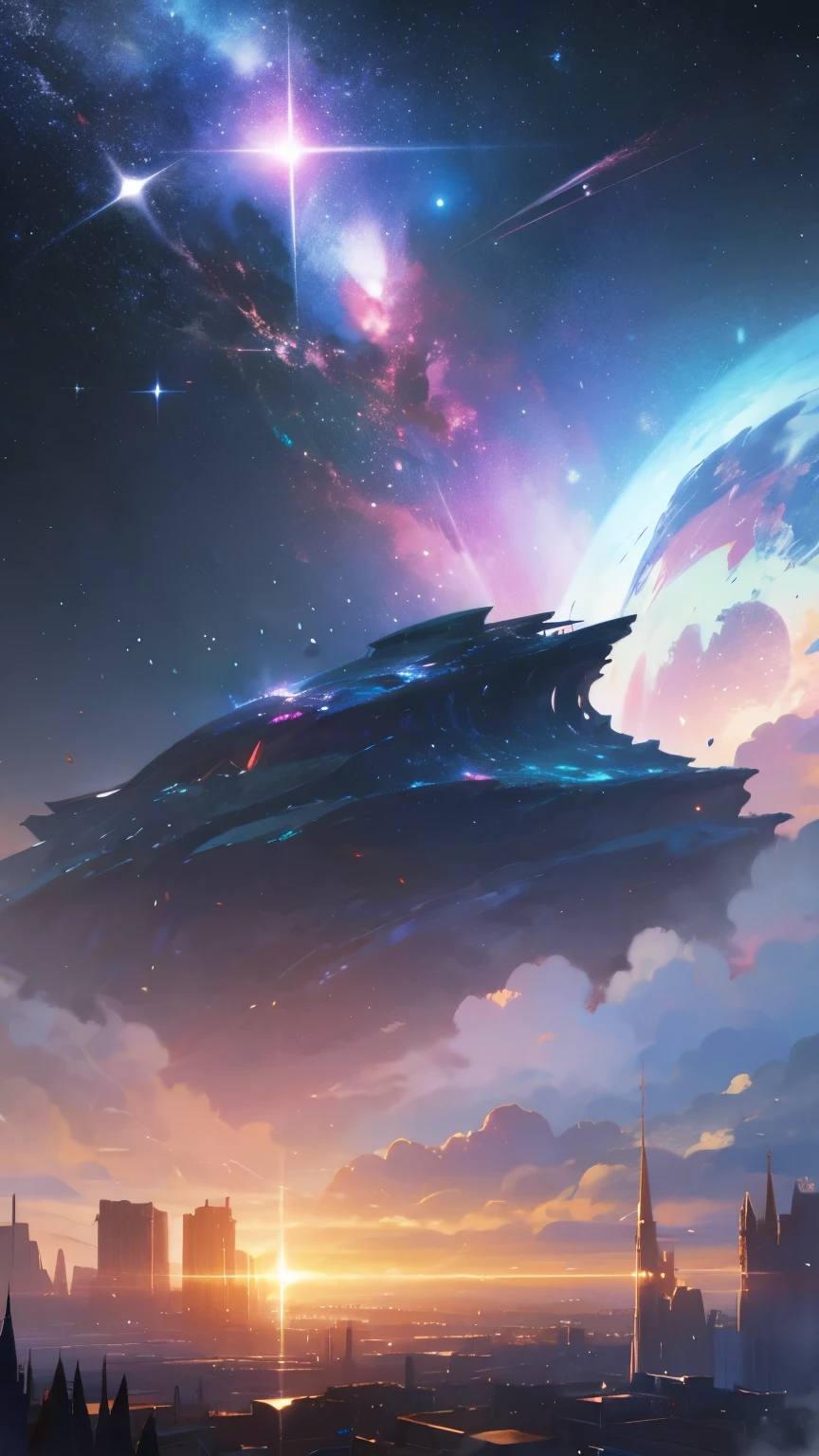 Weathering with You-like Scenery、Fantasy、nebula