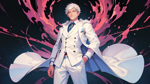 Man in white coat