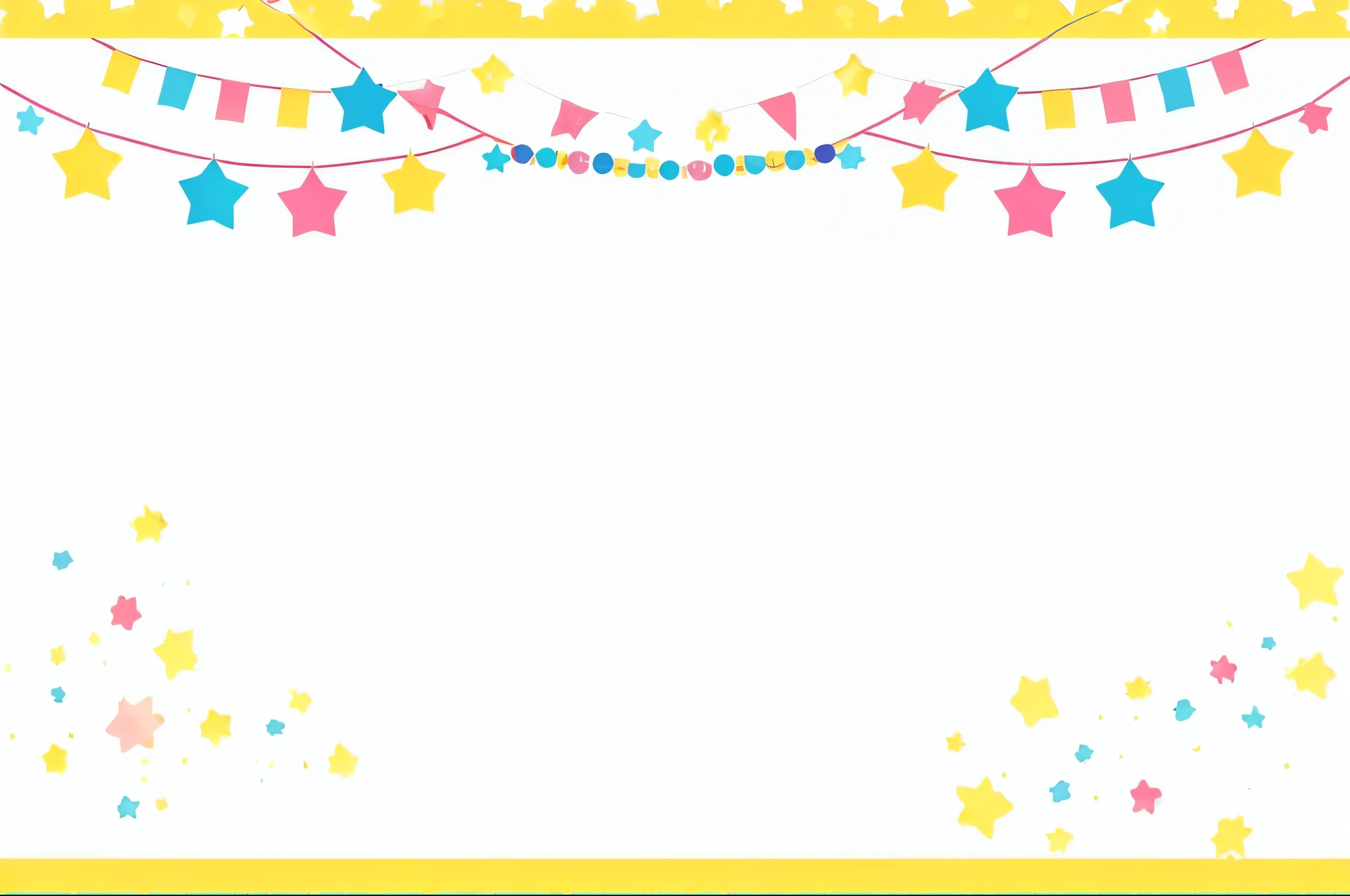 Here is a picture of a birthday card with stars on it。, carnival background, background(solid), on simple background, summer festival in background, stage background, Decorated height, background colorful, circus background, vivid background, carnival on the background, Bright and happy atmosphere, Wide Scene, basic background, ballroom background, poster background, Inside stylized borders, background space