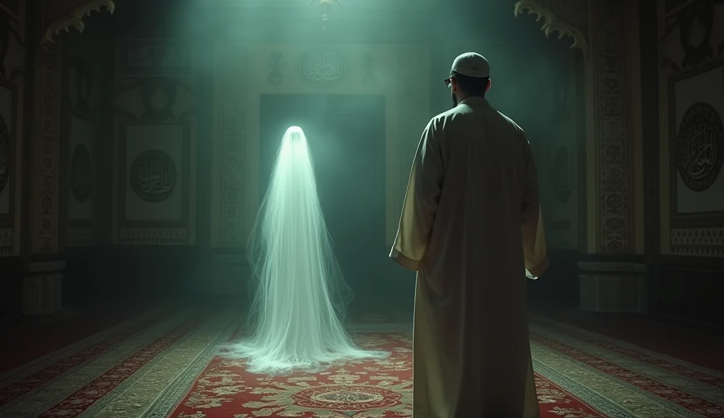 A muslim man have a ghost