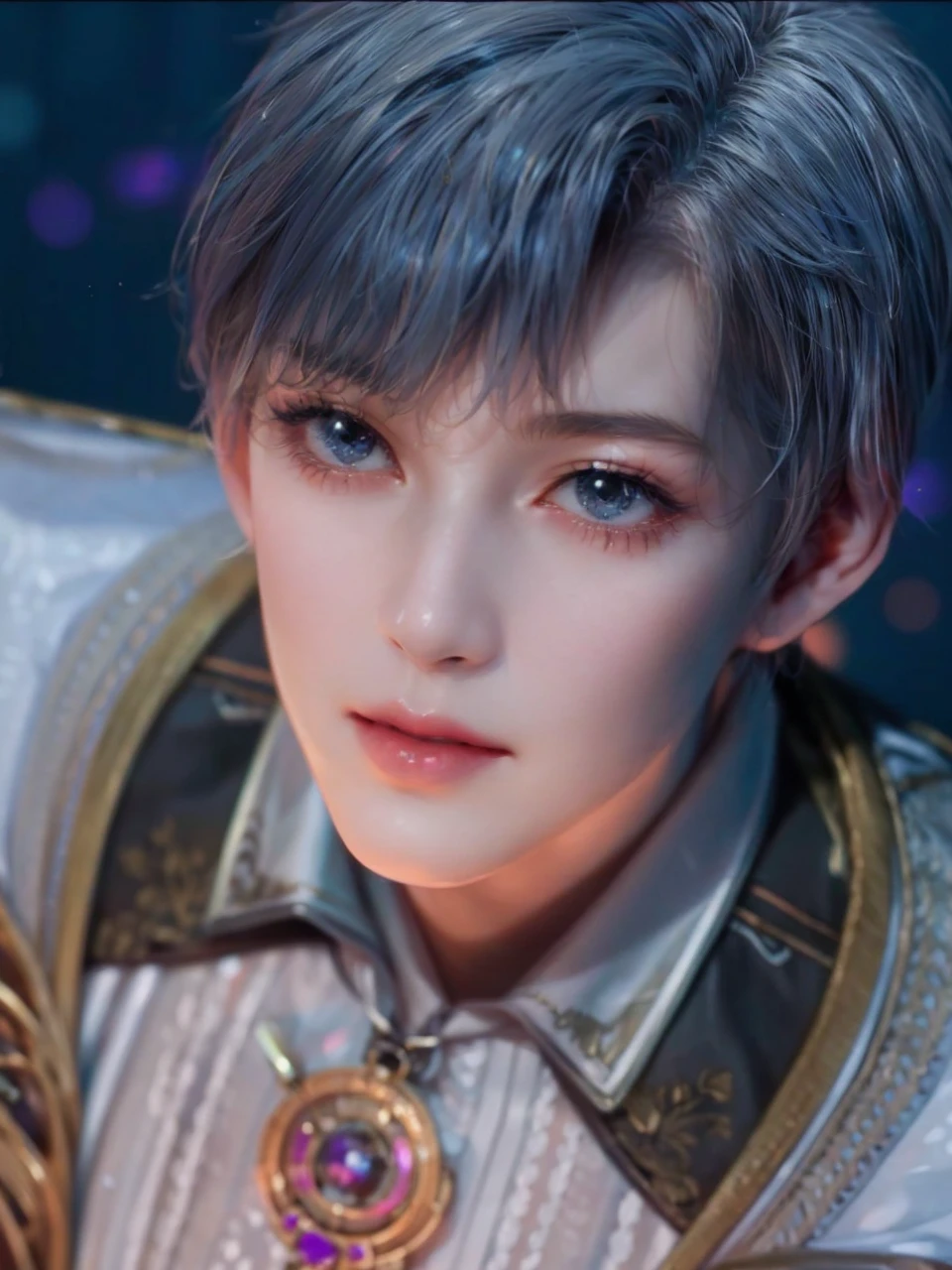 143
(20 year old woman), (surreal), (High level image quality), ((beautiful hairstyle 46)), ((short hair:1.46)), (breasted:1.1), (lipsticks)