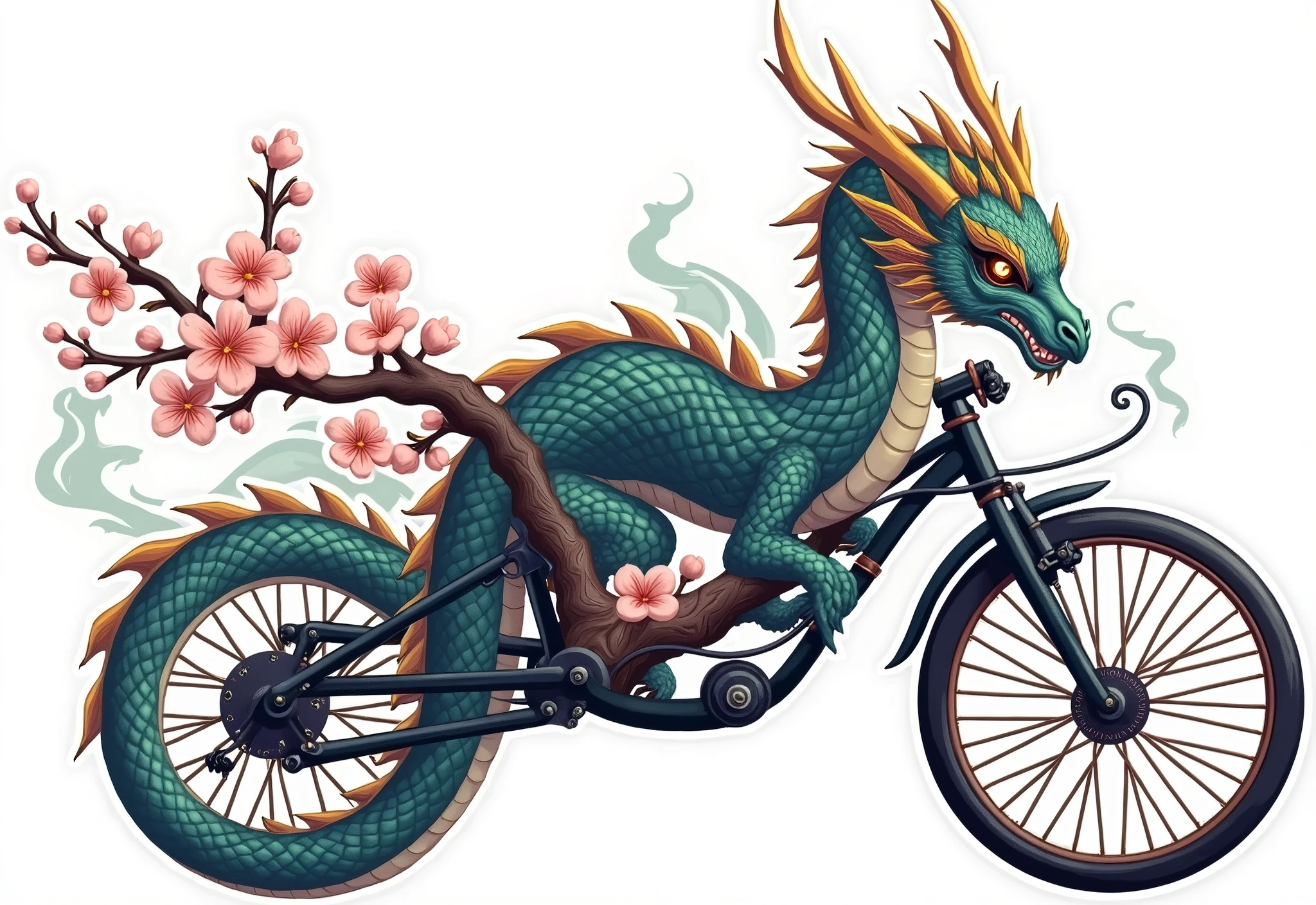 Create dragon sticker design