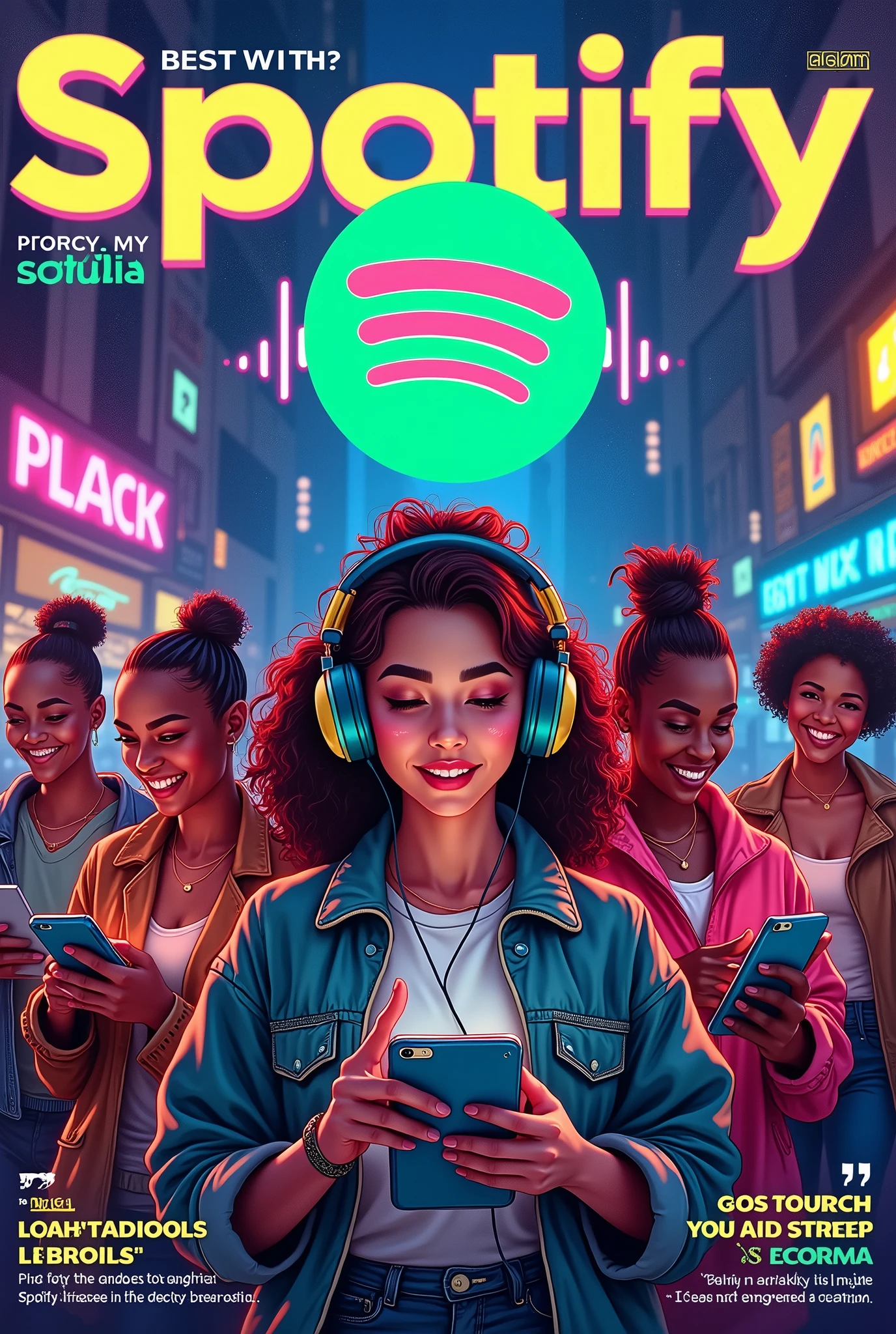 Can you create a magazine about spotify