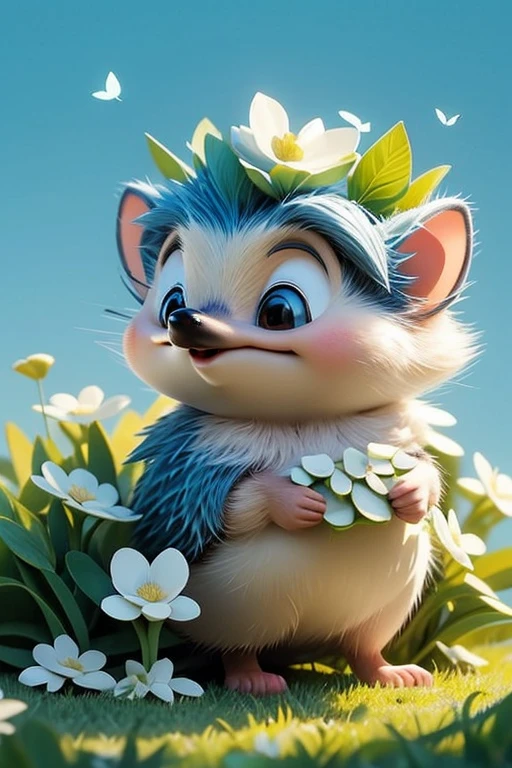 Hedgehog, like a dancer, he stands in the grass,
White mushroom in hands, inhales tenderly.
the sun is shining, Like gold, up,
The world around is blooming, joy fills.Happiness beats in the heart, delight and bliss,
The spring moment gives peace.
Butterflies are circling, dancing in a circle,
Fly, like fairy tales, into the blue sky.A cute hedgehog pleases the eye in the meadow,
In the tenderness of nature there is care and softness.
In the heart of spring there is magic and grace,
Warmth and coziness, like light in harmony.The wind whispers softly, playing with leaves,
Every moment is like a miracle, blossoms in the soul.
Hedgehog с грибом, under the blue sky,
The fairy tale of spring remains in the heart forever.