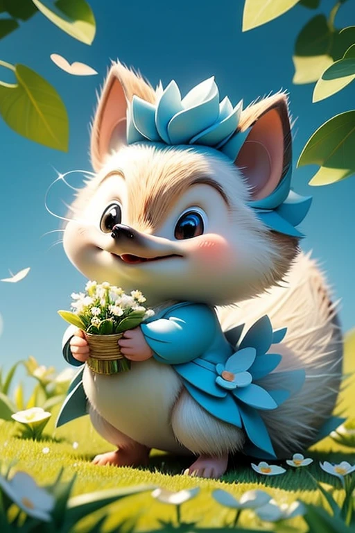Hedgehog, like a dancer, he stands in the grass,
White mushroom in hands, inhales tenderly.
the sun is shining, Like gold, up,
The world around is blooming, joy fills.Happiness beats in the heart, delight and bliss,
The spring moment gives peace.
Butterflies are circling, dancing in a circle,
Fly, like fairy tales, into the blue sky.A cute hedgehog pleases the eye in the meadow,
In the tenderness of nature there is care and softness.
In the heart of spring there is magic and grace,
Warmth and coziness, like light in harmony.The wind whispers softly, playing with leaves,
Every moment is like a miracle, blossoms in the soul.
Hedgehog с грибом, under the blue sky,
The fairy tale of spring remains in the heart forever.