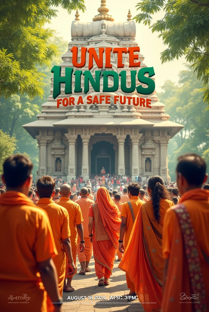 POSTER
UNITE HINDUS FOR SAVE FUTURE
PROGRAM AT RANJANAKI TEMPLE LADAUR
18 AUG 2024 TIME- 3:00PM