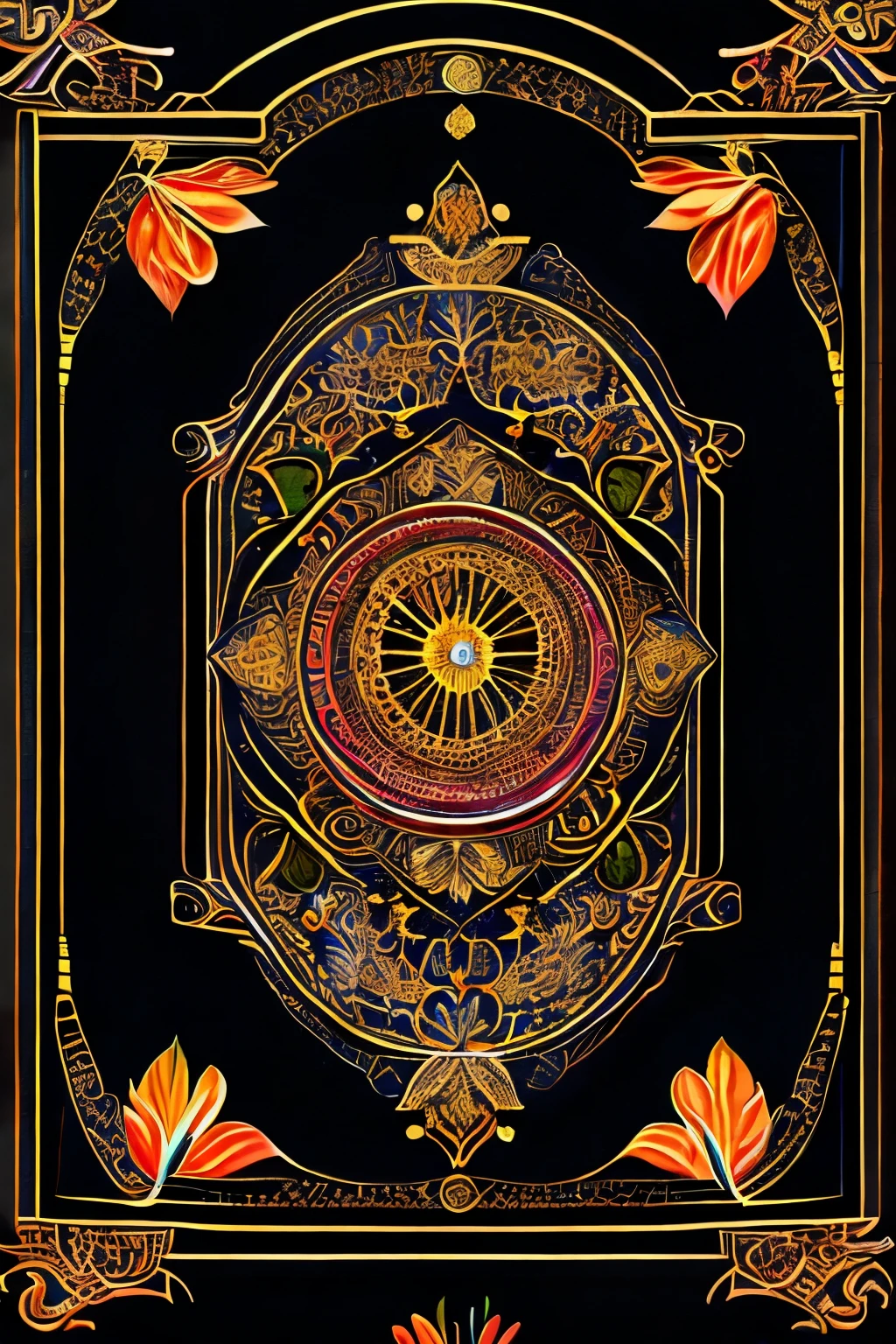 tarot card drawn back