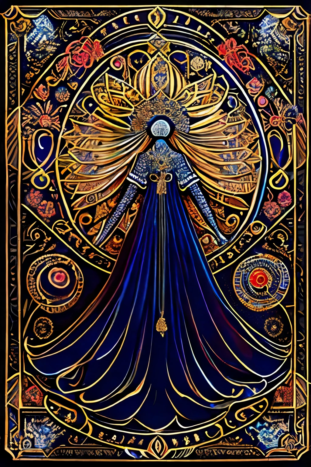 tarot card drawn back