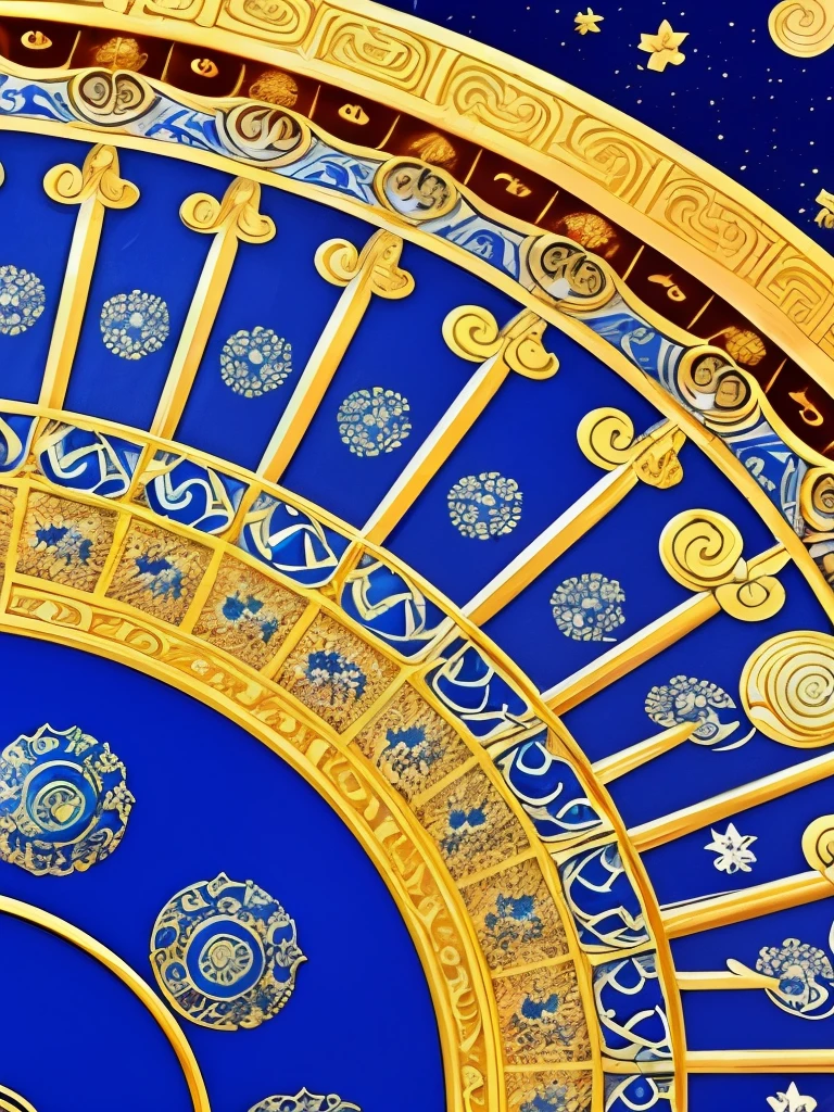 a close up of a fan with a blue and white design, ✨🕌🌙, anime art nouveau cosmic display, oriental fantasy, with ornate jewelled, inspired by Fan Qi, lunar themed attire, intricate ornate anime cgi style, korean art nouveau anime, 8k high quality detailed art, inspired by Li Mei-shu, ancient china art style