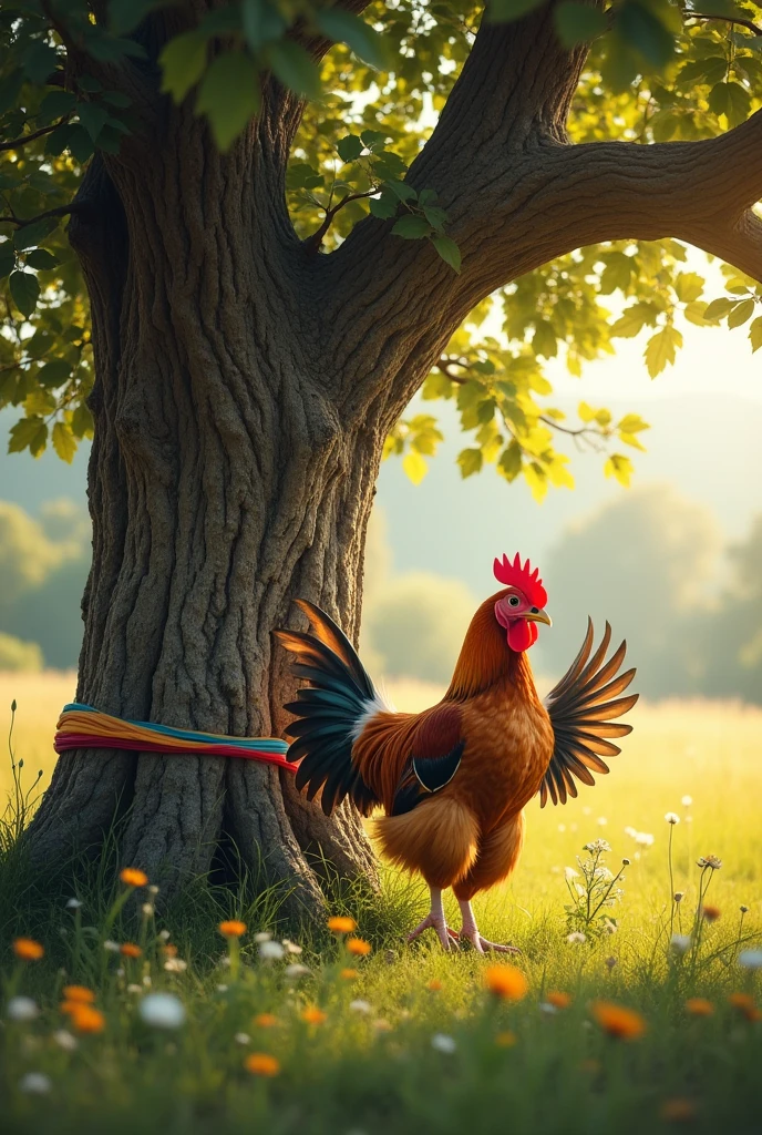 Whenever I bought a chicken, I would tie it to a tree for 2 days. 
