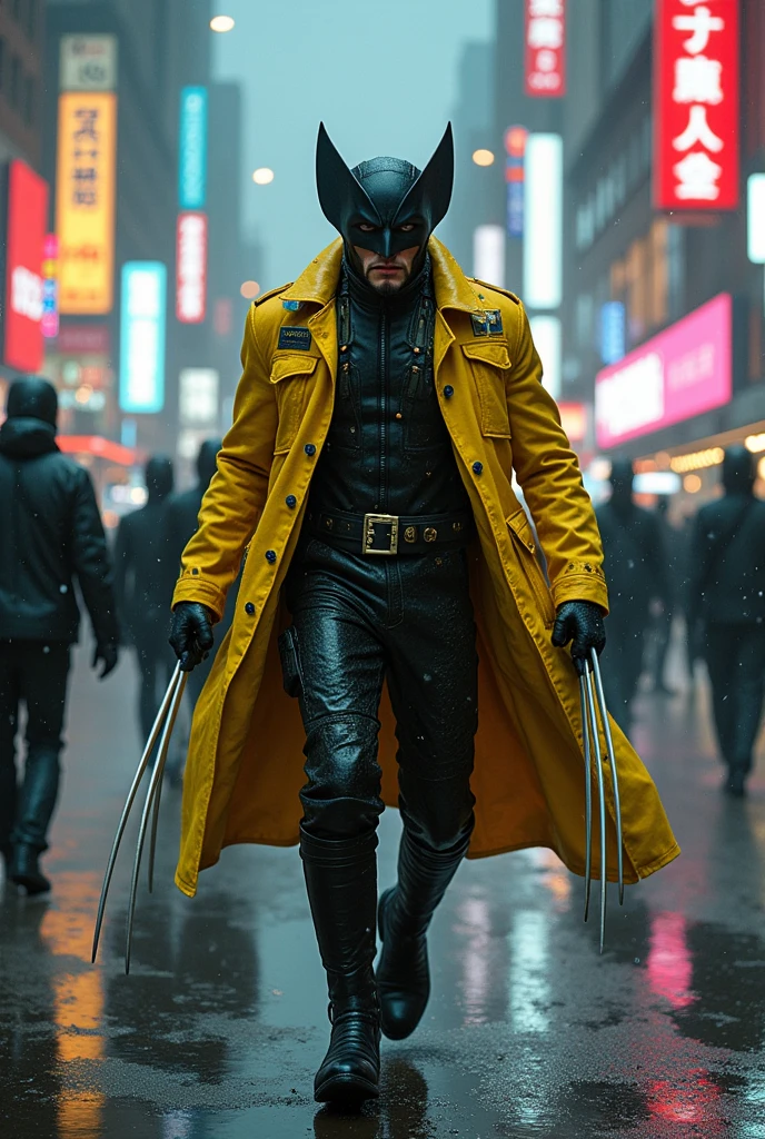 Criar umas imagens
Actor asian Akira kaneda's wolverine as wolverine Year 2099s from X-Men's filmed by ZackSnyder, wolverine dress traje semi rasgado , fighting against thugs X-men Full body , traje rasgado semi Pearl yellow black neon-infused psicodélic fragments splash Snowflakes X-shaped stripes raytracing fashion Week , variant angles, captured with award-winning photography technique, cinematic, dark environment, bokeh, grainy, urban-xmen setting, blurry, IMAx, filmed with Kodak portrait 400, 200mm, f2.8, high resolution, teal filter.Adicione efeitos com chuva, e. Novas cores e trajes diferente em cenas imagens feita,