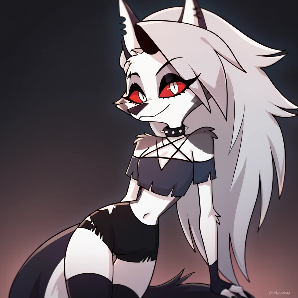 score_9, score_8_up, BREAK, source_anime, (1girl, solo), uncensored, perfect body, slim, thigh highs, fingerless gloves,
anthro, furry, pose, sexy,
Loona \(Helluva Boss\),