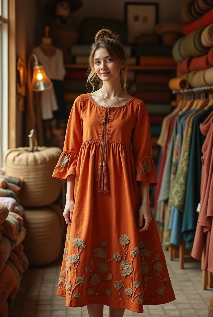 A sewing pattern for an autunm inspired dress