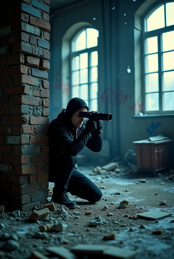 Generate a png image with like a action movie: Steel Spy: Mission Moscow