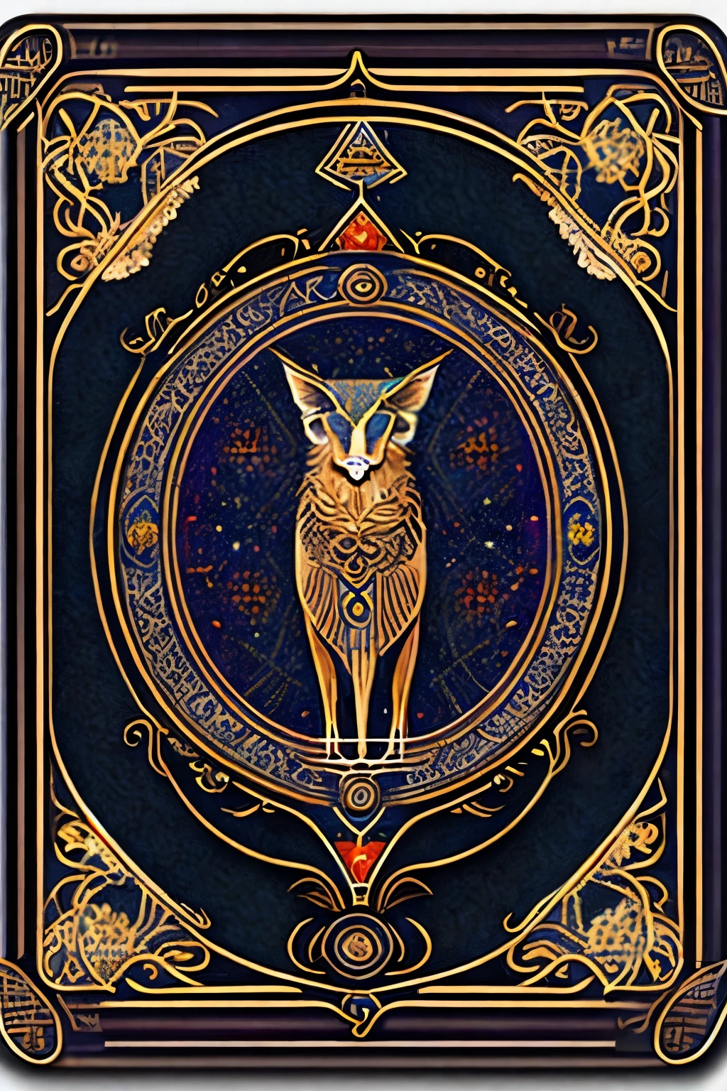 tarot card drawn back