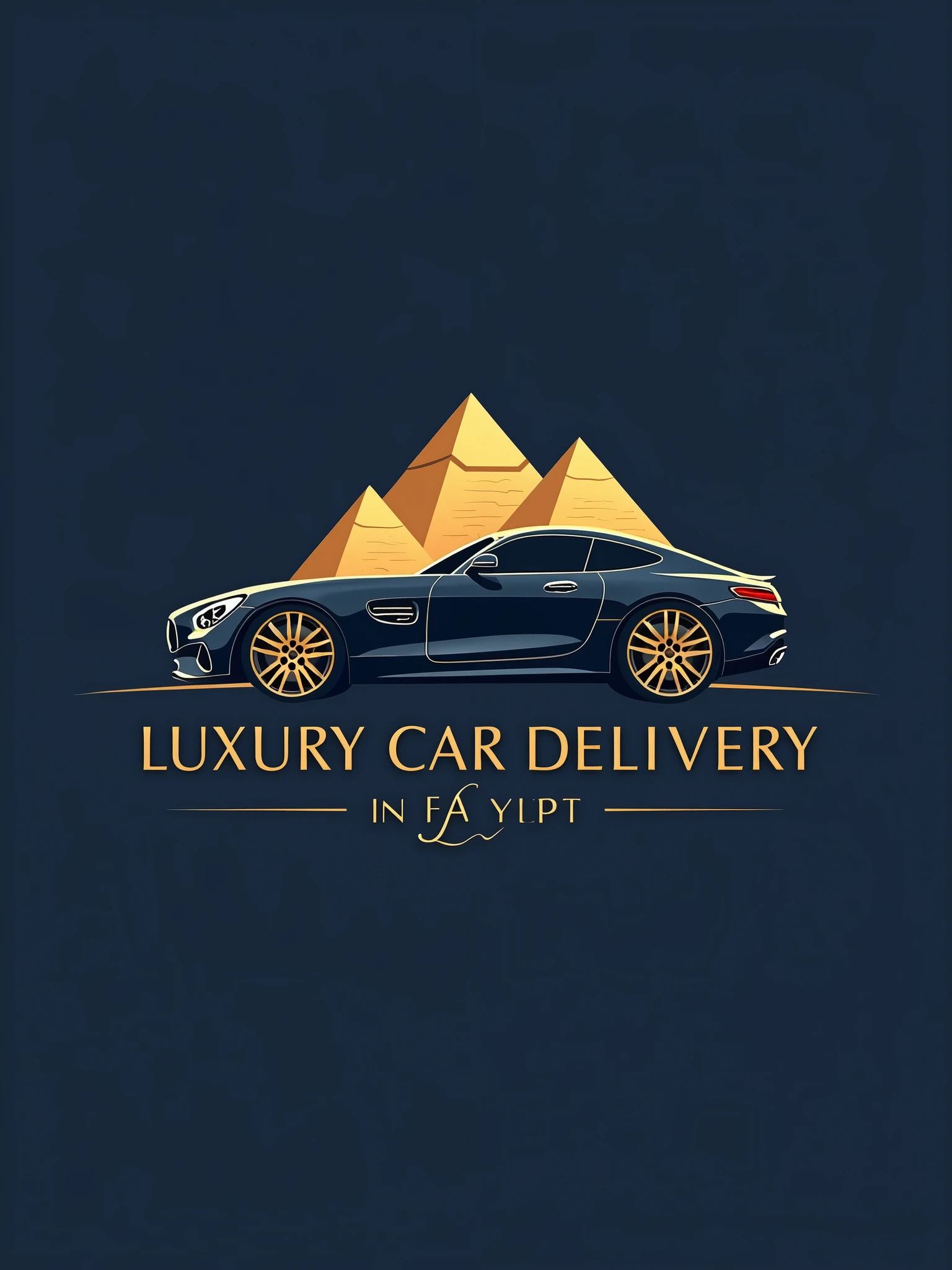 i need a logo fo A company that delivers customers with luxury cars inside Egypt