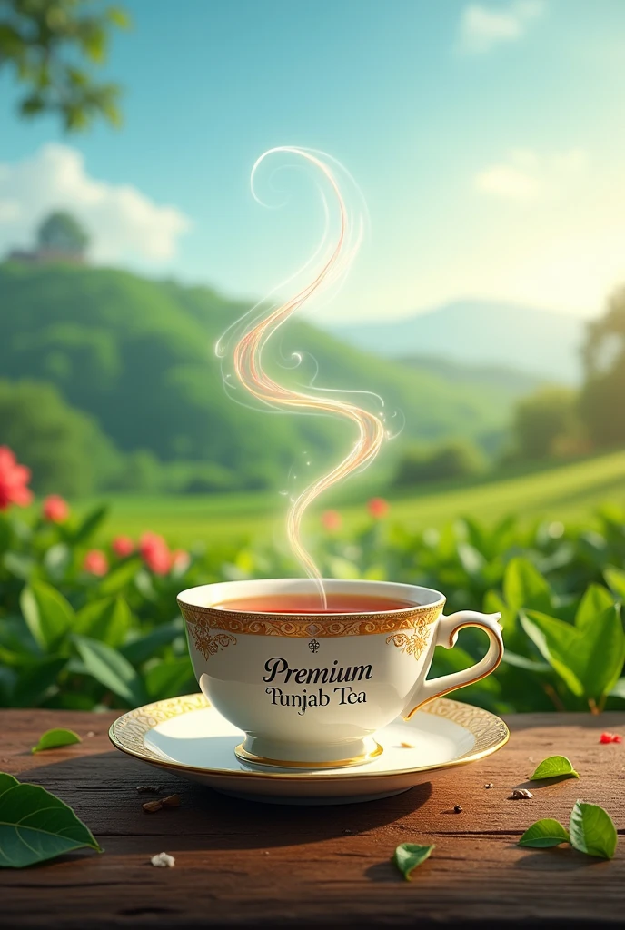 Premium Punjab Tea make a name as logo with cup of tea and more meaningful and attractive one's