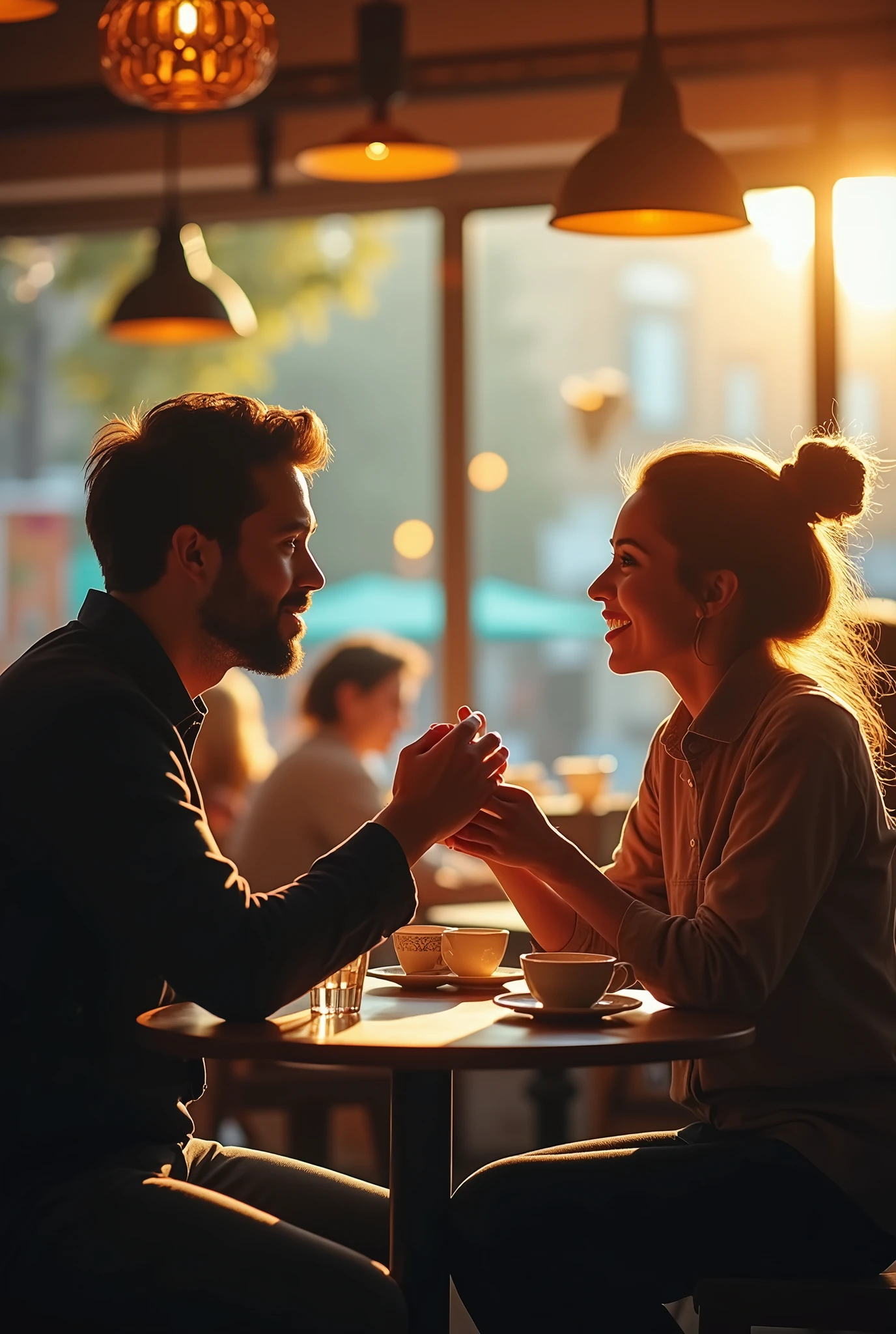 His calm demeanor was a perfect foil to her energetic enthusiasm.