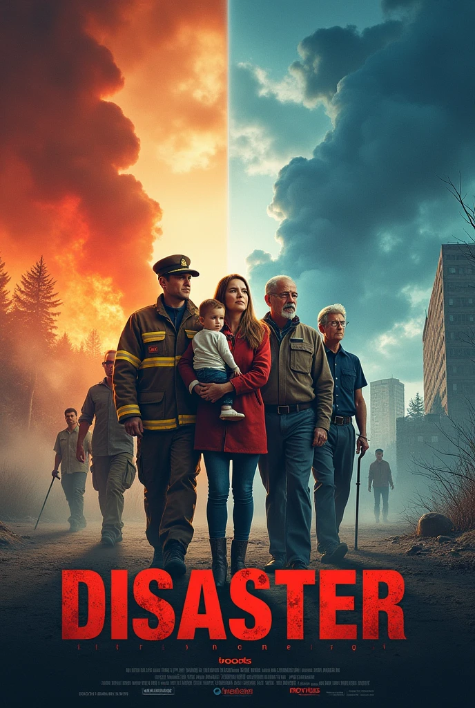 Create an artistic poster that highlights the importance of proper preparedness or response to disasters.