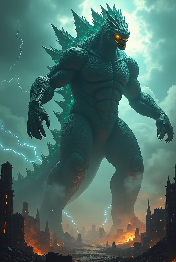 Create a Kaiju inspired by Mahoraga of Jujutsu Kaisen 