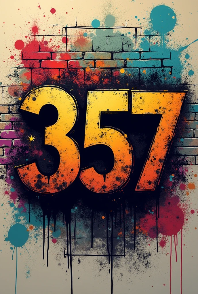 Logo for an urban music group called 357 advertising