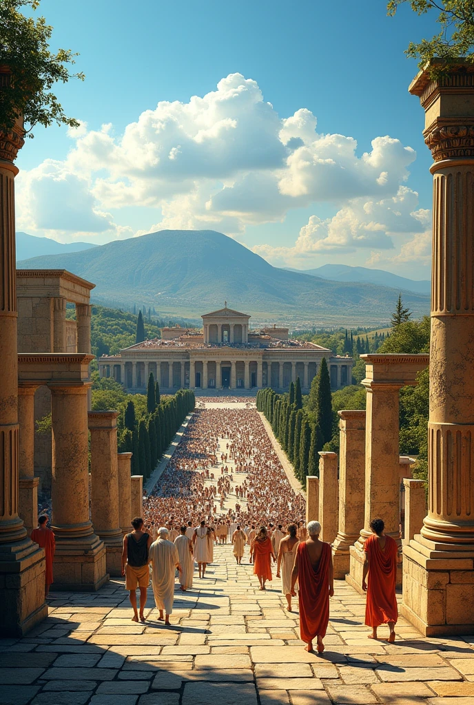 Ancient Greece city of Olympia