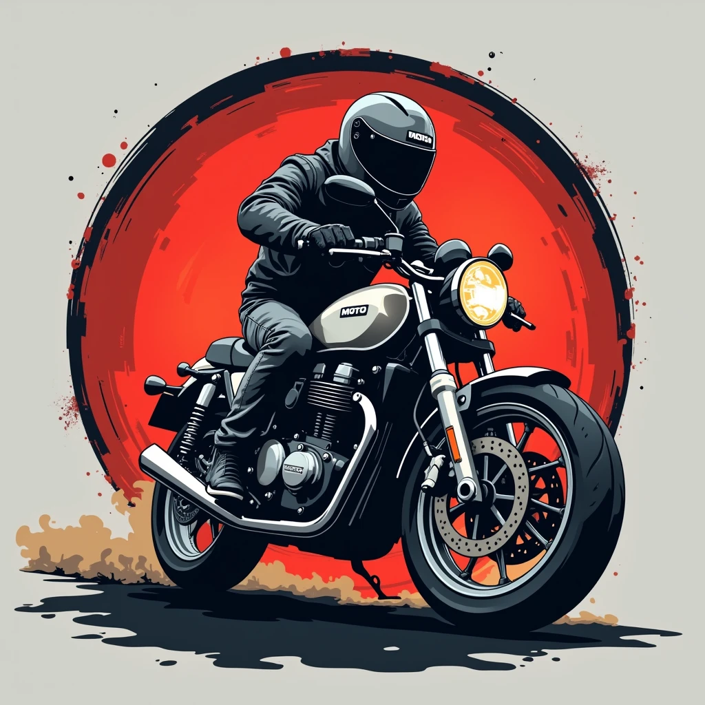 A moto vlog channel logo