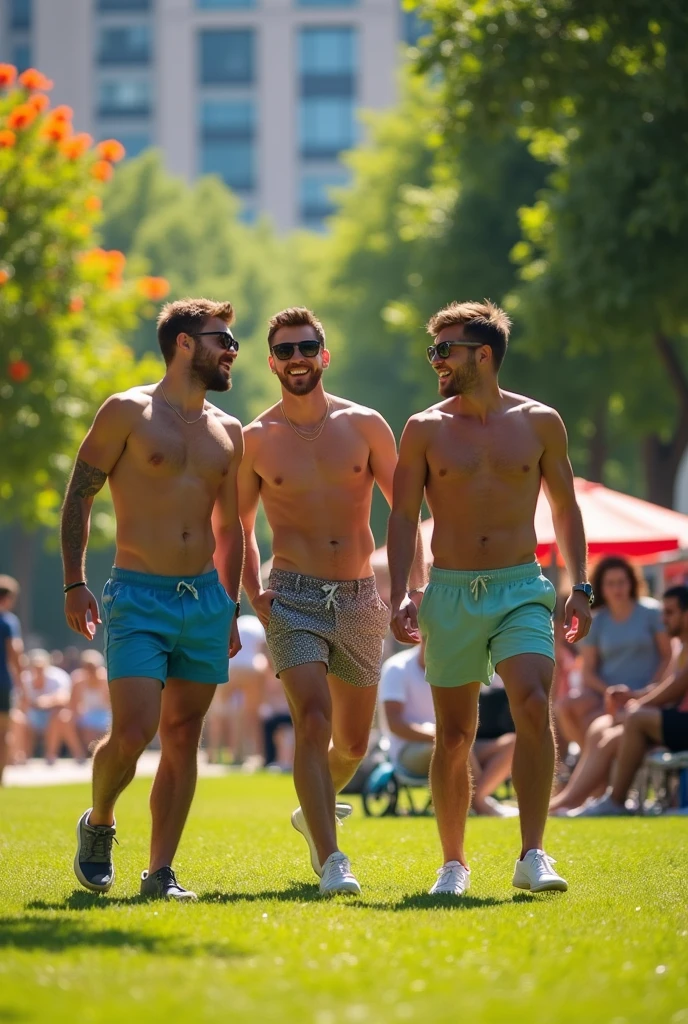 Men without underwear