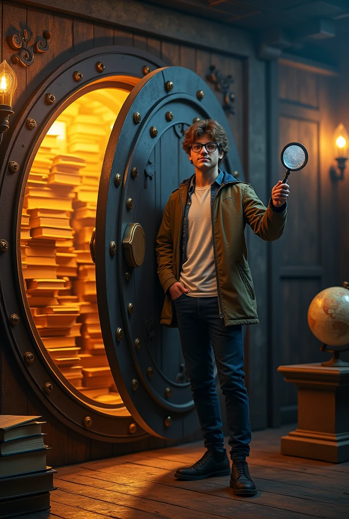 create a 1024 x 576 background for my youtube channel titled The Fact Vault