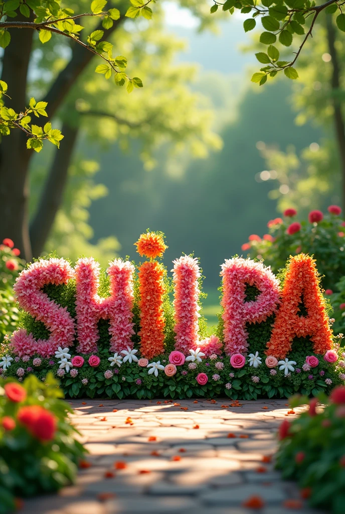 Name SHILPA with flowers
