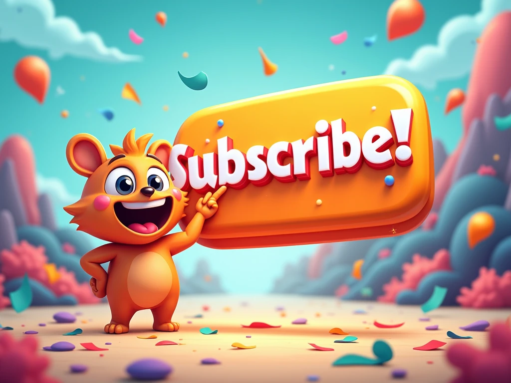 Subscribe to my channel with button icon