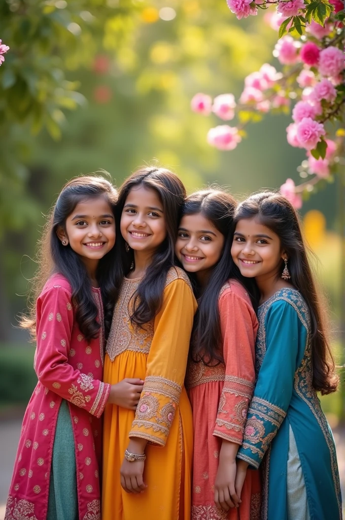6 Indian girls group of friends image 

